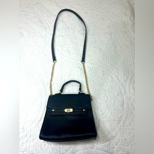 LD Black with Gold Crossbody Purse